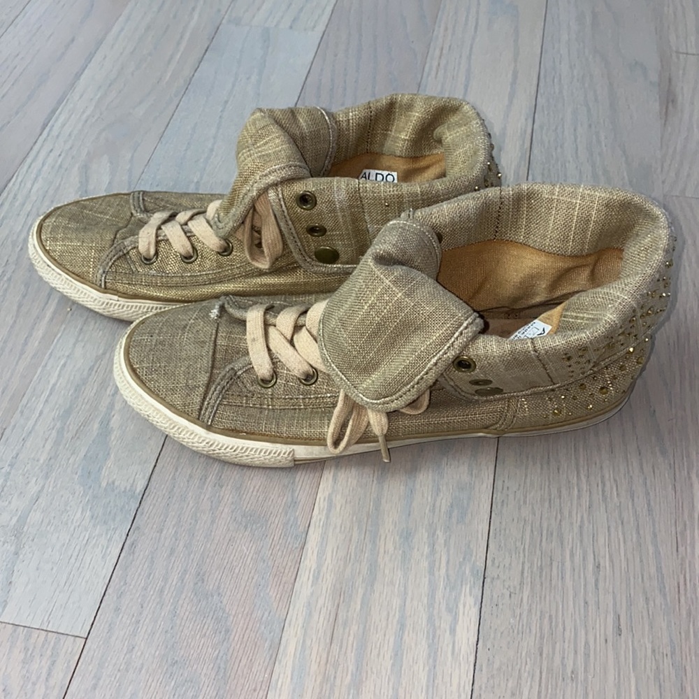 Gold Studded Sneakers